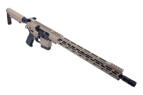 CMMG Resolute 16.1" Mk4 6mm ARC AR-15 Rifle in Coyote Tan has a Zeroed muzzle brake